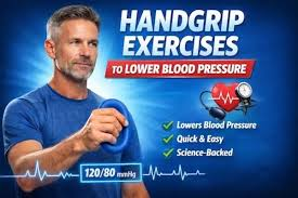 Wearable showing blood-pressure change after grip holds