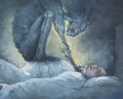 Sleep paralysis explains the “night hag” visits